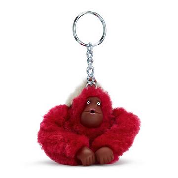 Kipling Mom And Baby Sven Monkey Keychain Tillbehör Röda | SE 1264IL